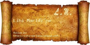 Lihi Marléne névjegykártya